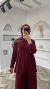 Tomi sandy takım bordo 