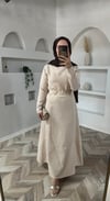 Yıldız elbise krem 