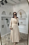 Yıldız elbise krem 