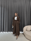 Zilan abaya acı kahve 