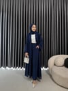 Zilan abaya takım lacivert 