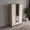  ÇAKRA 3 KAPILI DOLAP %100 MDF