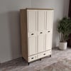  ÇAKRA 3 KAPILI DOLAP %100 MDF