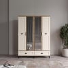  ÇAKRA 4 KAPILI DOLAP %100 MDF
