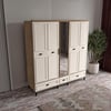  ÇAKRA 5 KAPILI DOLAP %100 MDF