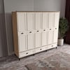  ÇAKRA 6 KAPILI DOLAP %100 MDF