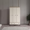  KİSRA 3 KAPILI DOLAP %100 MDF