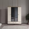  KİSRA 4 KAPILI DOLAP %100 MDF