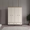  KİSRA 4 KAPILI DOLAP %100 MDF