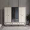  KİSRA 6 KAPILI DOLAP %100 MDF