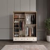 ZÜMER 4 KAPILI DOLAP %100 MDF