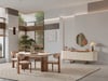 LUNA CEVİZ MASA 4 SANDALYE