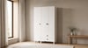 ZM-35 Beyaz 3 Kapılı Dolap %100 MDF