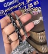 Oksitli Düğüm ve Örgülü Gümüş İkili Bileklik Set