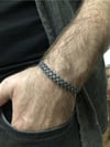 Oksitli Örgü Model Kazaziye Gümüş Bileklik