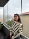 AJURLU BİSİKLET YAKA TRİKO KAZAK 