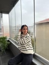 AJURLU BİSİKLET YAKA TRİKO KAZAK 