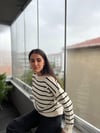 AJURLU BİSİKLET YAKA TRİKO KAZAK 