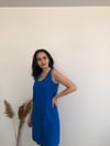 Askılı Fitilli Midi Elbise 