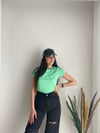 BİSİKLET YAKA BASKILI TSHIRT