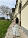 ÇİÇEKLİ KETEN ELBİSE