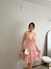 DESENLİ KRUVAZE YAKA ELBİSE