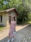 DÜĞMELİ İP ASKILI ELBİSE