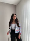 ETNİK DESEN CEPLİ CEKET