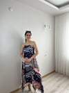 İP ASKILI ASİMETRİK ELBİSE