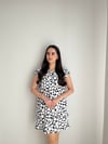 KAYIK YAKA DESENLİ ELBİSE