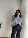 KISA KOL ÇİZGİLİ TSHIRT