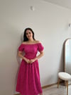 MADONNA YAKA DESENLİ ELBİSE