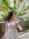 MADONNA YAKA DESENLİ ELBİSE