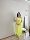 MADONNA YAKA DESENLİ ELBİSE