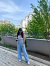 MAVİ BOL PAÇA PANTOLON 