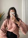 PEMBE SIRT DETAYLI KAZAK 