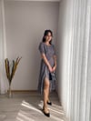 YIRTMAÇLI KISA KOL ELBİSE