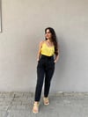 YÜKSEK BEL BOL PAÇA PANTOLON