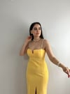 ZARA MODEL ASKILARI İNCİ KALEM ELBİSE