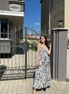 ZARA MODEL SİYAH BEYAZ ELBİSE 