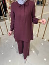 1019 Nuss Pantolonlu Takım