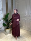 10709 İpek Kupra Elbise