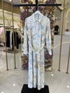 13294 Desenli Poplin Elbise