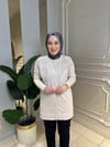 140326 Merserize Çift Taraflı İncili Hırka