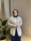 202501 Nakışlı Angora Kısa Hırka