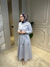 23020 Taşlı Cotton Elbise