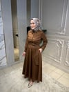 23020 Taşlı Cotton Elbise