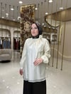2410 Yaka Flarlı Nakış İşlemeli Tunik