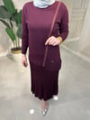 3060 Fermuar Detaylı Fitilli Tunik