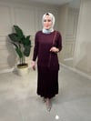 3060 Fermuar Detaylı Fitilli Tunik